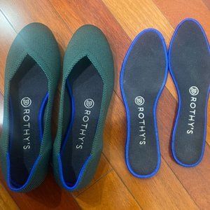 Rothy's Flat Emerald Green - Size 7.5